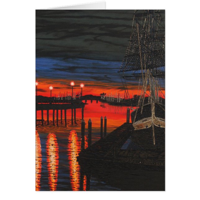 Pilgrim i gryningen hälsningskort (Framsidan)