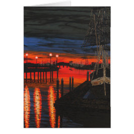 Pilgrim i gryningen hälsningskort