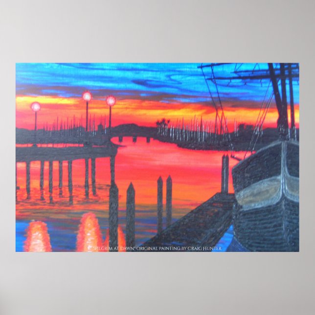 Pilgrim i gryningen poster (Framsidan)