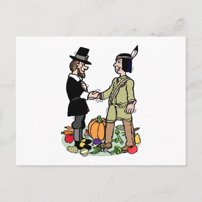 Pilgrim Indiskt samarbete Vykort (Framsida)