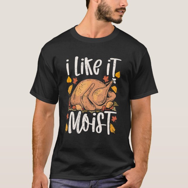 Pilgrim Kalkon Pumpa Thanksgiving Höst Säsong  T Shirt (Framsida)
