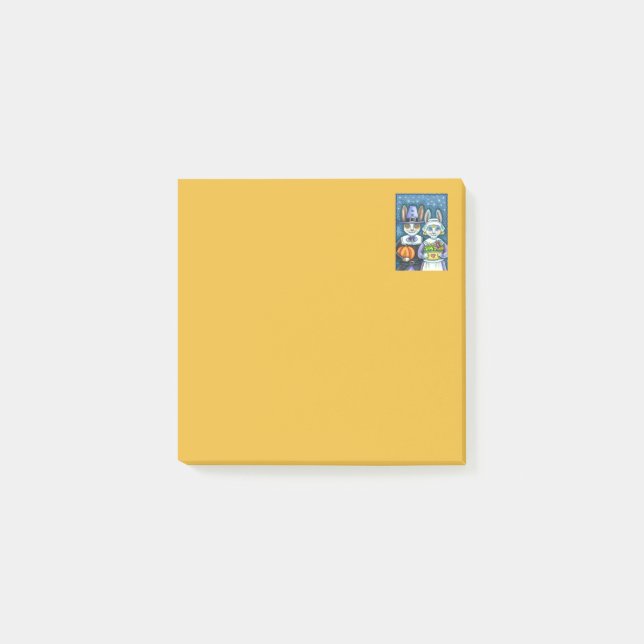 PILGRIM KINITS, THANKSGIVING HARE'S HARVEST, CUTE POST-IT BLOCK (Framsida)