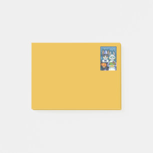 PILGRIM KINITS, THANKSGIVING HARE'S HARVEST, CUTE POST-IT BLOCK