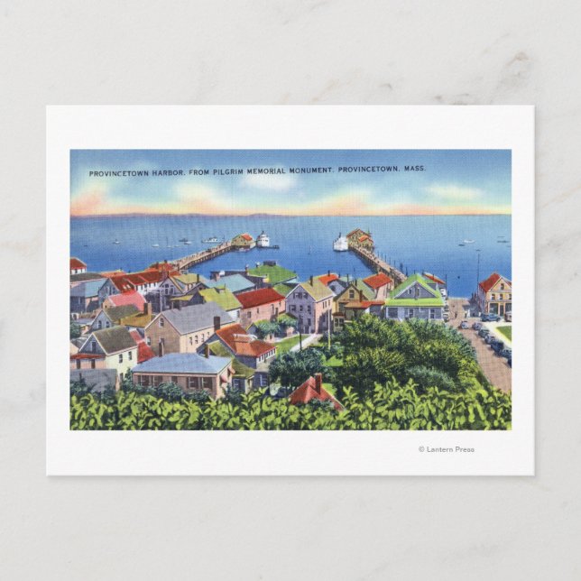 Pilgrim Memorial View of the Harbour Vykort (Framsida)