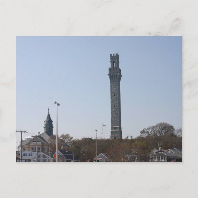 Pilgrim Monument - Provincetown, Morsa. Vykort (Framsida)