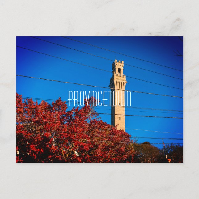 Pilgrim Monument Torn Vykort (Framsida)