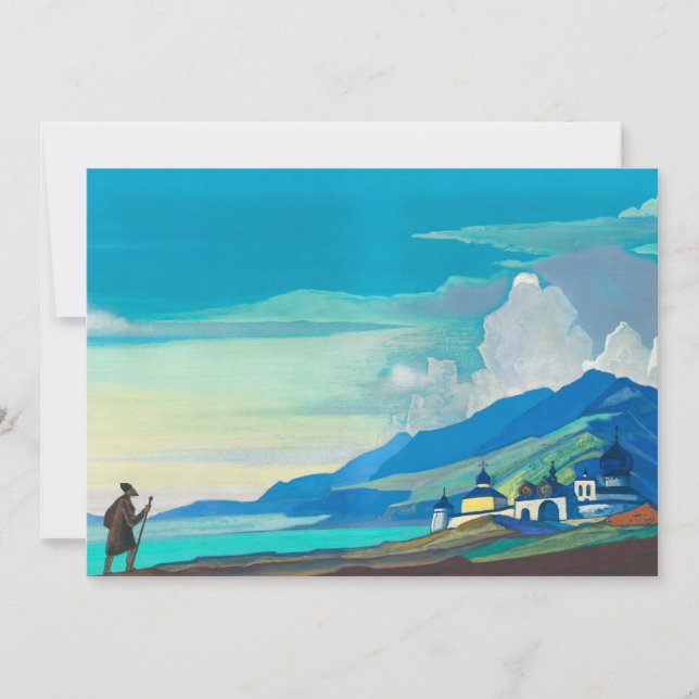 Pilgrim of the Radiant City av Nicholas Roerich Inbjudningar (Framsida)