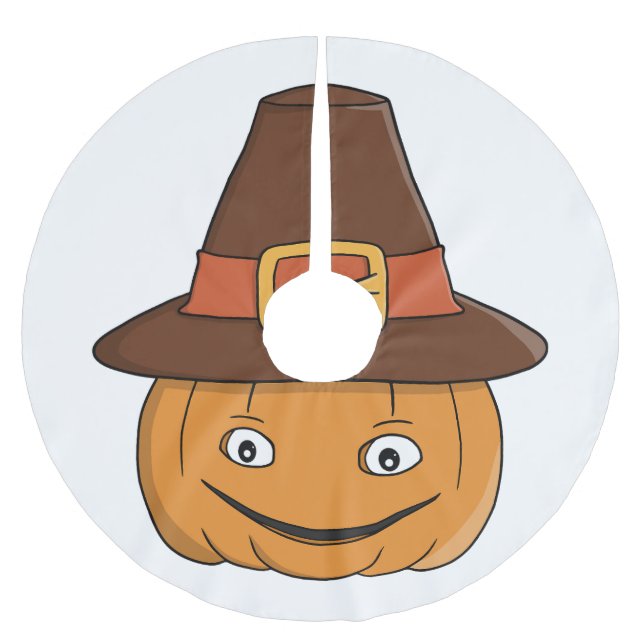 Pilgrim Pumpa Glad Tacksamhet Julgransmatta Borstad Polyester (Framsidan)