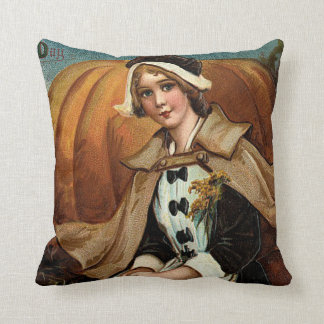 Pilgrim Pumpkin Höst löv Kudde