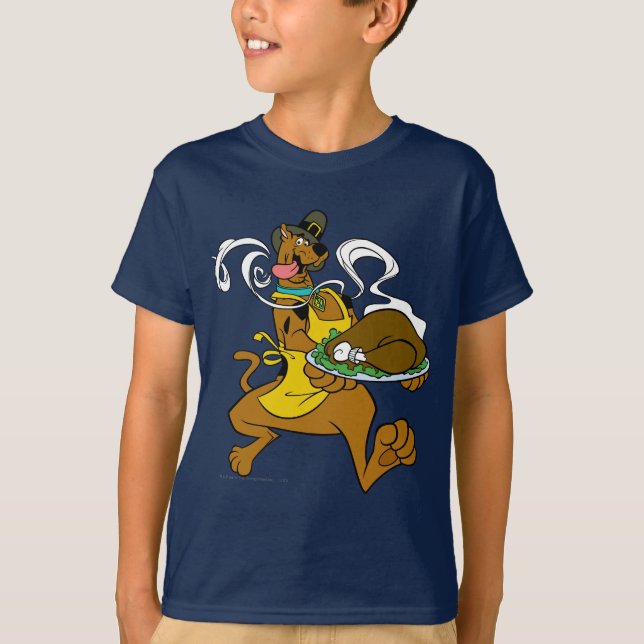 Pilgrim Scooby-Doo med Turkiet Tee Shirt (Framsida)