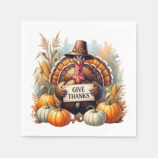 Pilgrim Spirit & Pumpkin Joy Pappersservett (Framsidan)