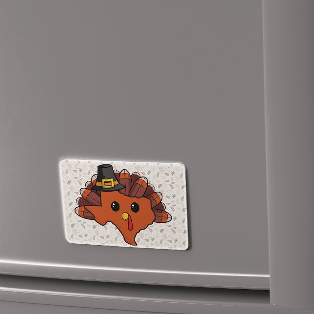 Pilgrim Texas Turkiet Magnet (Skapare uppladdad)