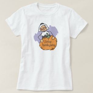 Pilgrim Thanksgiving Dekoration T-shirt