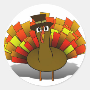 Pilgrim Turkey Runt Klistermärke