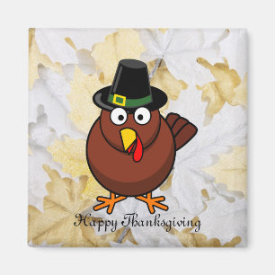 Pilgrim Turkiska Thanksgivingen Kylare Magnet