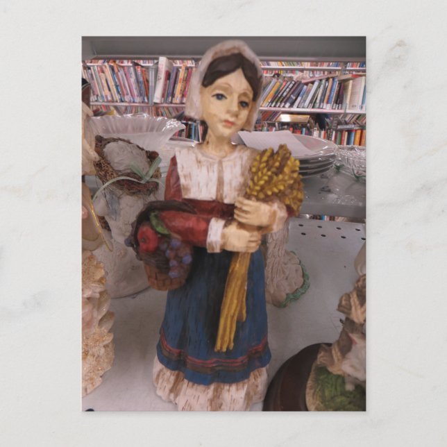 Pilgrim Woman Vykort (Framsida)