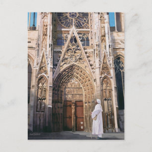 "Pilgrimage" Chartres Cathedral Watercolor Vykort
