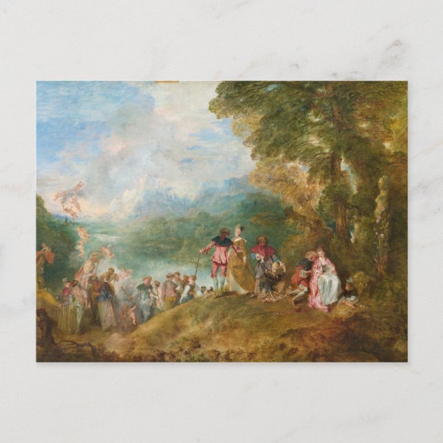 Pilgrimage to Cythera Embarkation for Cythera Vykort (Framsida)