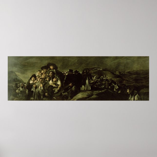 Pilgrimage to San Isidro's Fontän, c.1821/3 Poster (Framsidan)