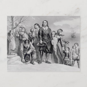 Pilgrimernas landning vykort