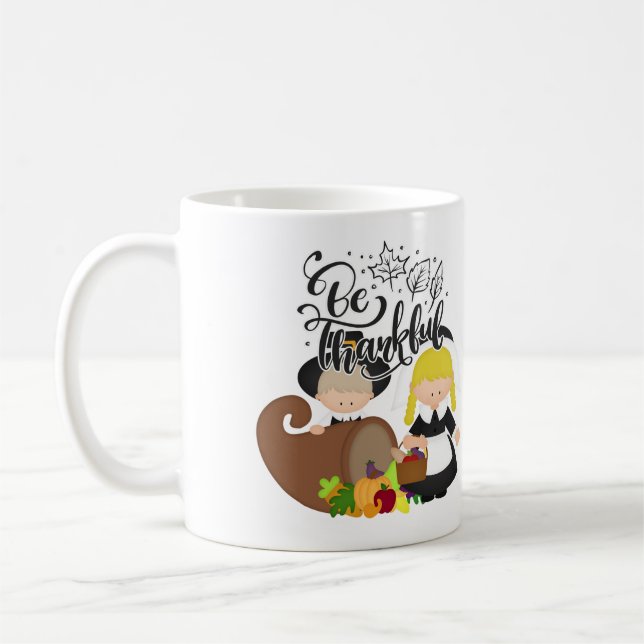 Pilgrimpar - Var Tacksamma Kaffemugg (Vänster)