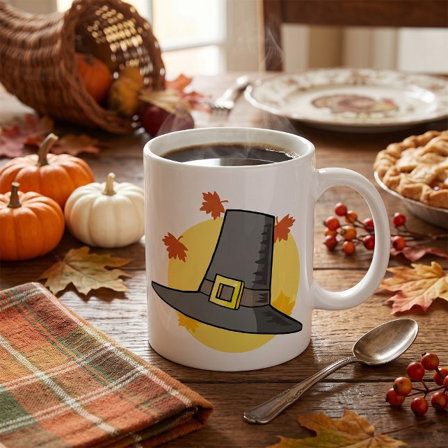 Pilgrims hatt kaffemugg (Skapare uppladdad)