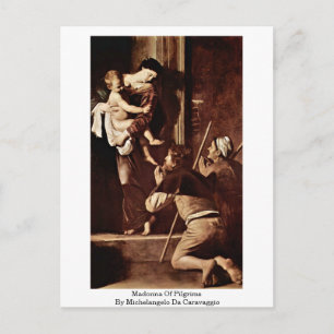 Pilgrims Madonna av Michelangelo Da Caravaggio Vykort