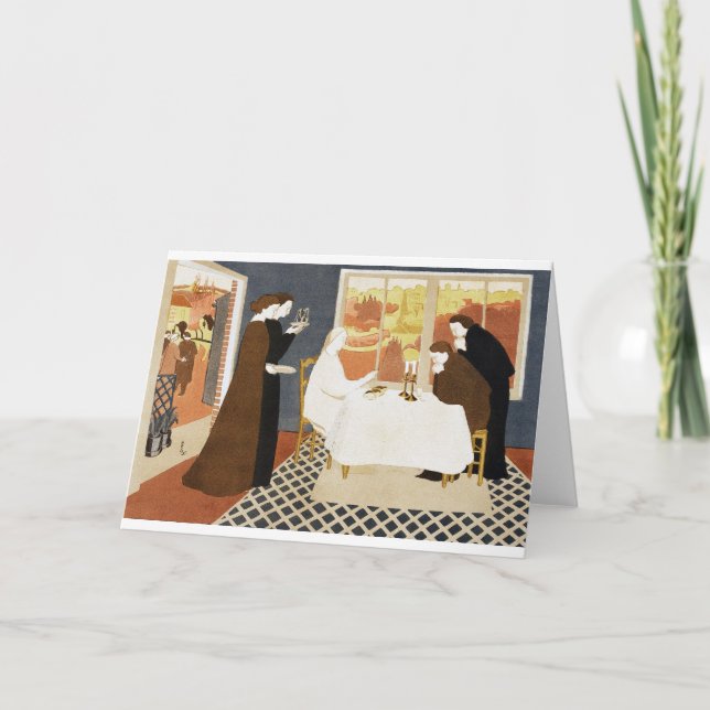 Pilgrims of Emmaus, Maurice Denis Kort (Framsida)