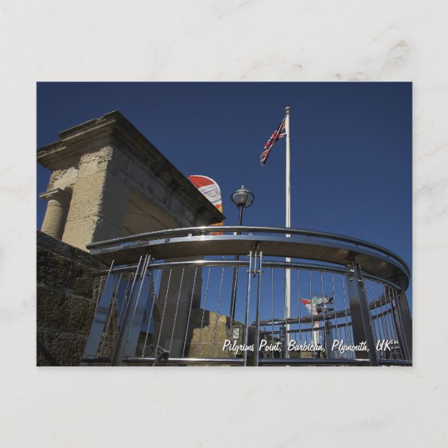 Pilgrims Point, Barbican, Plymouth-vykort Vykort (Framsida)