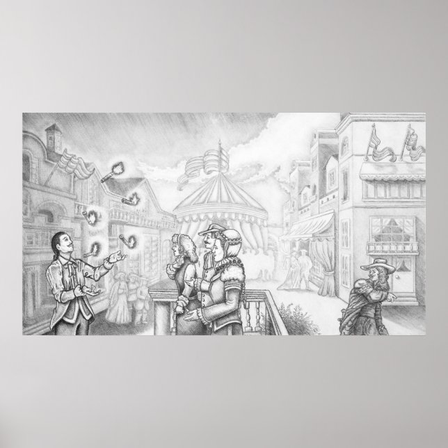 Pilgrims Progress Vanity Fair Poster (Framsidan)