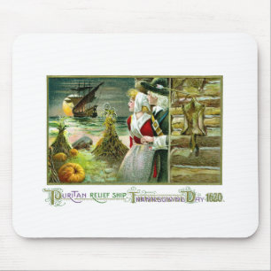 Pilgrims thanksgiving av 1620 musmatta