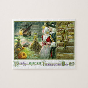 Pilgrims thanksgiving av 1620 pussel