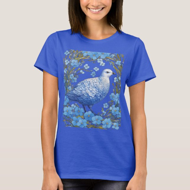 Pilgrimsdjur och Förgätmigej T Shirt (Framsida)