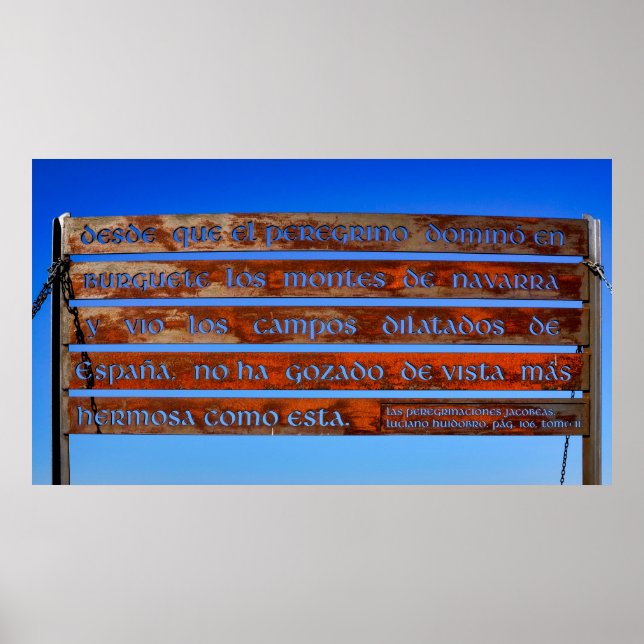 Pilgrimstecken Poster (Framsidan)