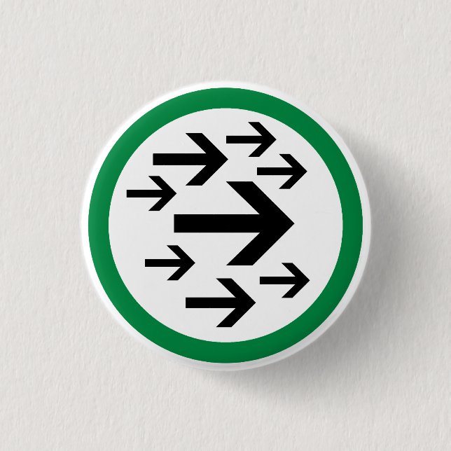 Pilhöger knäppas knapp (Framsida)