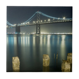 Pilings längs Embarcaderoen, San Francisco Kakelplatta