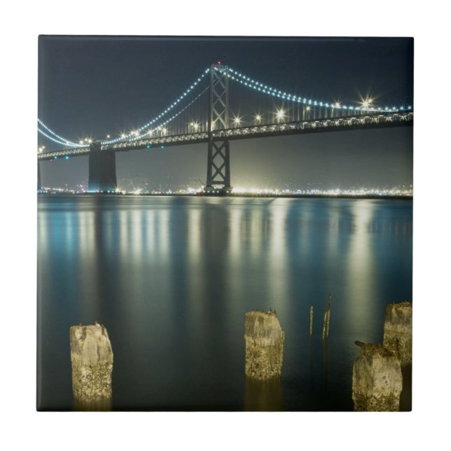 Pilings längs Embarcaderoen, San Francisco Kakelplatta (Framsidan)