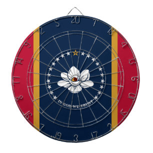 Pilkastningstavla med flagga från Mississippi Stat Darttavla
