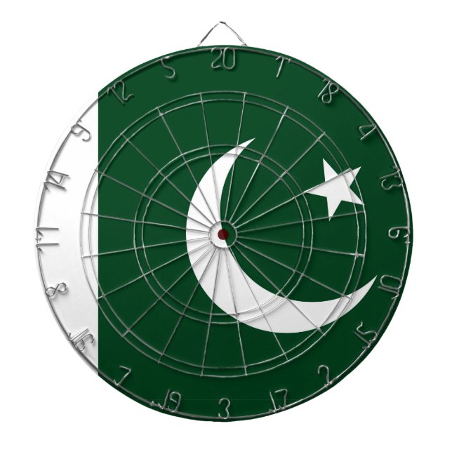 Pilkastningstavla med Pakistans flagga Darttavla (Framsidan)