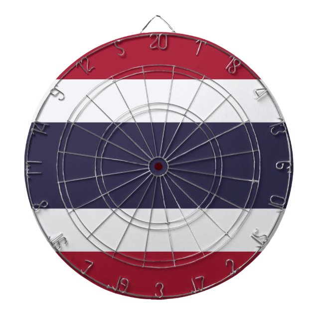 Pilkastningstavla med Thailands flagga Darttavla (Framsidan)