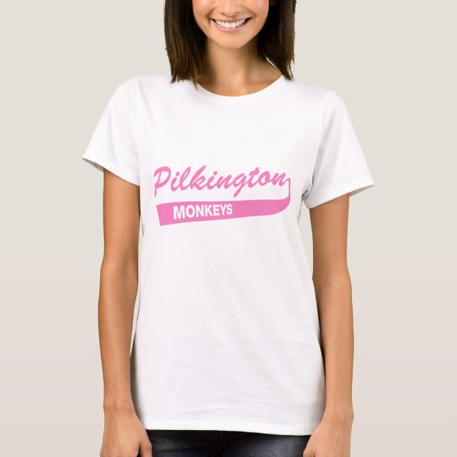 Pilkington härmar den rosa utslagsplatsen tröja (Framsida)