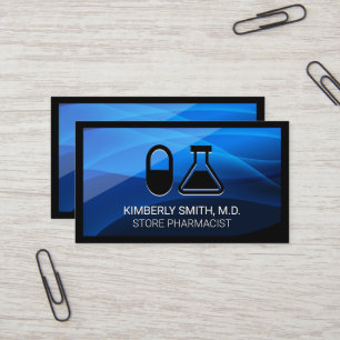 Pill and Beaker Farmaceut Visitkort