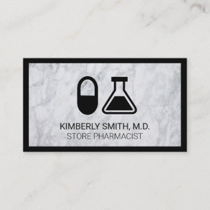 Pill and Beaker Farmaceut Visitkort