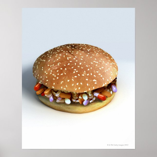 Pill Burger Poster (Framsidan)