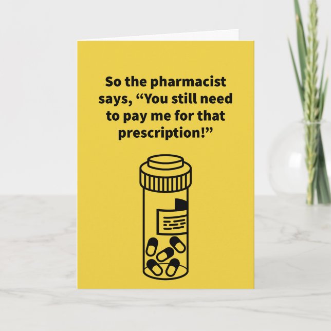 Pill Owe Talk - Årsdag Kort (Framsida)