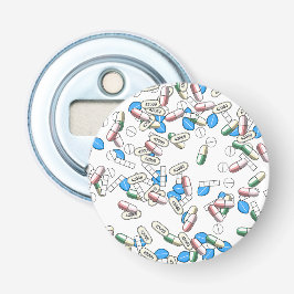 Pill Sprinkles Pattern Flasköppnare