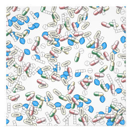 Pill Sprinkles Pattern Fototryck