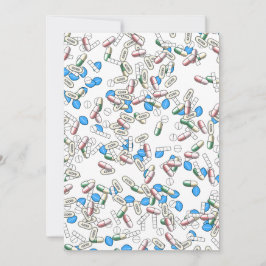 Pill Sprinkles Pattern Inbjudningar