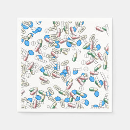 Pill Sprinkles Pattern Pappersservett