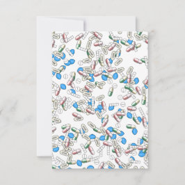 Pill Sprinkles Pattern Tack Kort